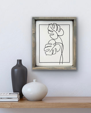 Leaf Line Art