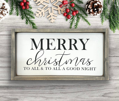 To All & To All a Goodnight