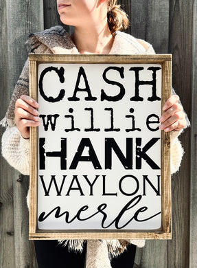 Cash Willie Hank Waylon Merle