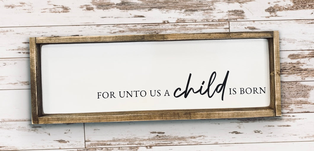 a Child is born
