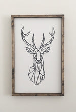 Load image into Gallery viewer, Geometric Deer Wood Sign