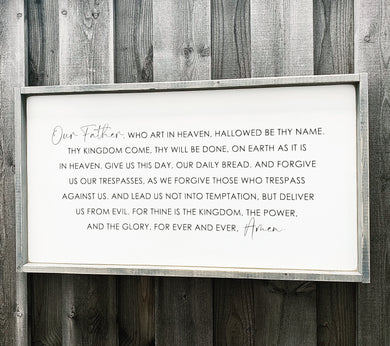 The Lord's Prayer Horizontal