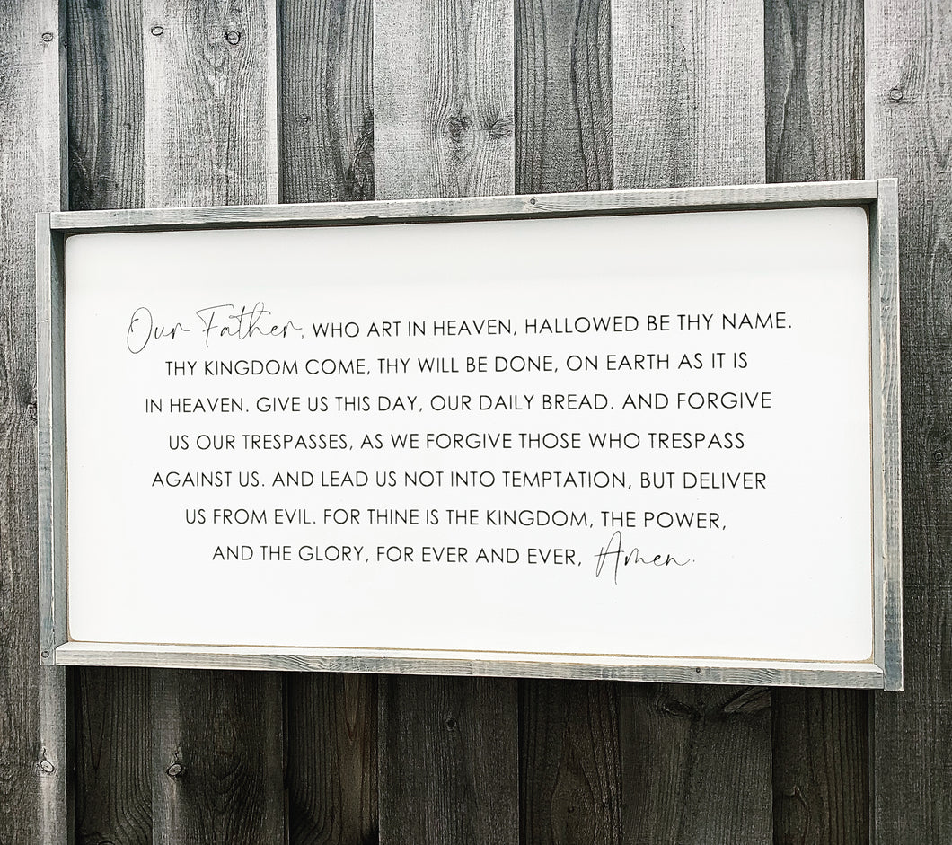 The Lord's Prayer Horizontal