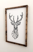 Load image into Gallery viewer, Geometric Deer Wood Sign