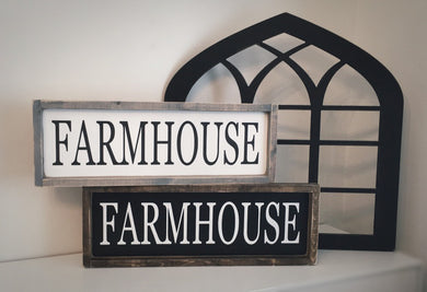 Farmhouse Wood Sign