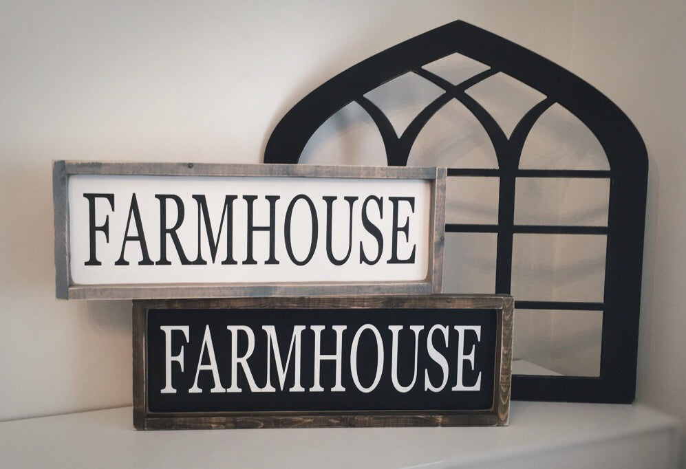 Farmhouse Wood Sign