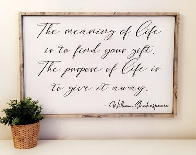 The Meaning of Life