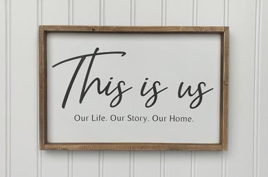This Is Us Wood Sign