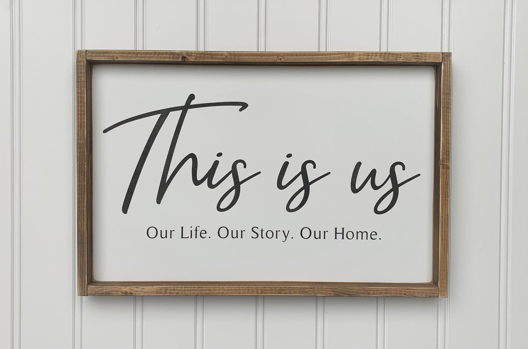 This Is Us Wood Sign