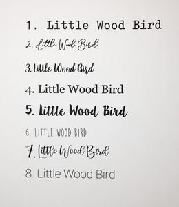 Custom 24 X 48 Wood Sign