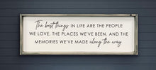 Load image into Gallery viewer, The Best Things In Life 12x36 - Wood Sign