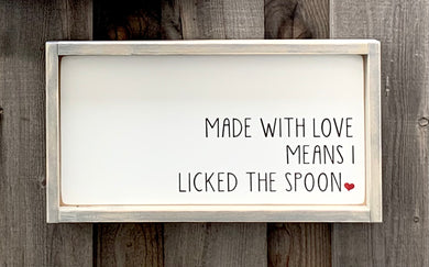 Made With Love - Wood Sign