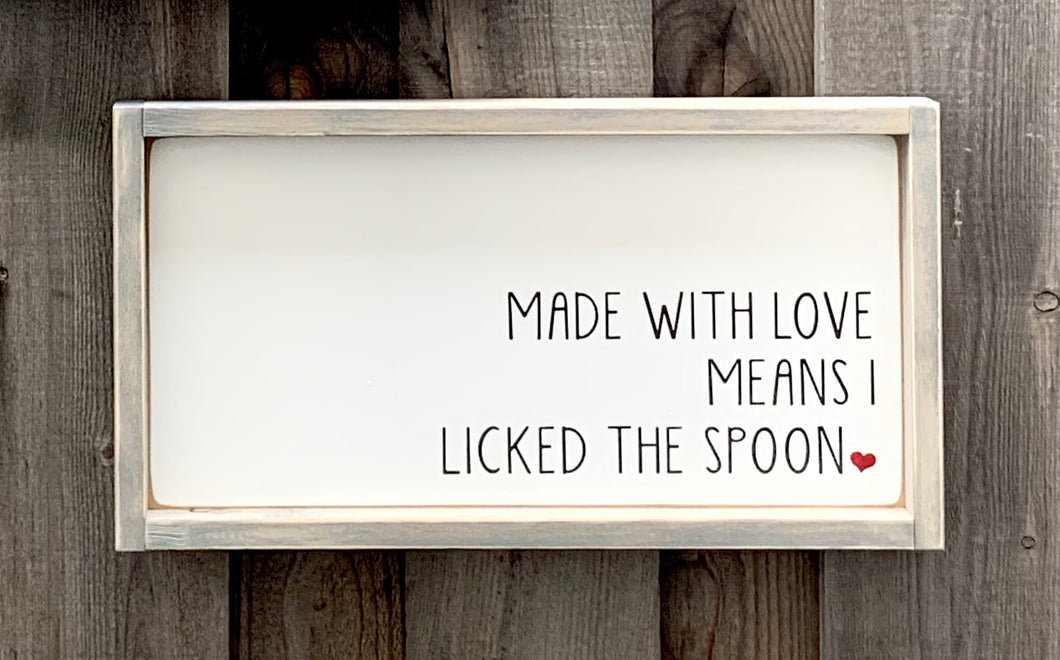 Made With Love - Wood Sign