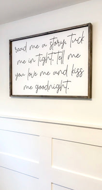 Read Me A Story - Wood Sign