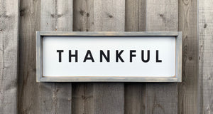 Thankful - Wood Sign