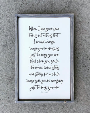 You're Amazing - Wood Sign