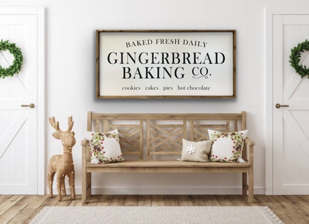 Gingerbread Baking Co. - Wood Sign