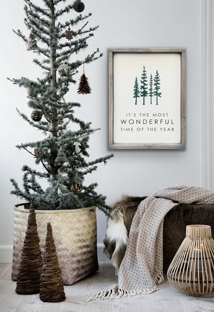 It's The Most Wonderful Time Of The Year - Wood Sign