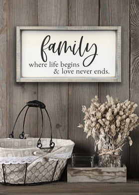 Family Mini - Wood Sign