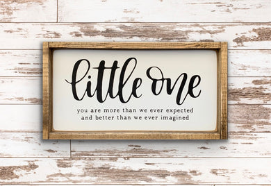Little One - Wood Sign